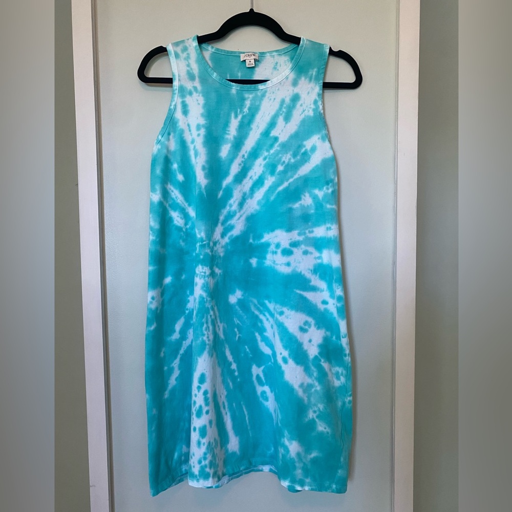 J. Crew 100% Cotton Tie-Dyed Tank Dress